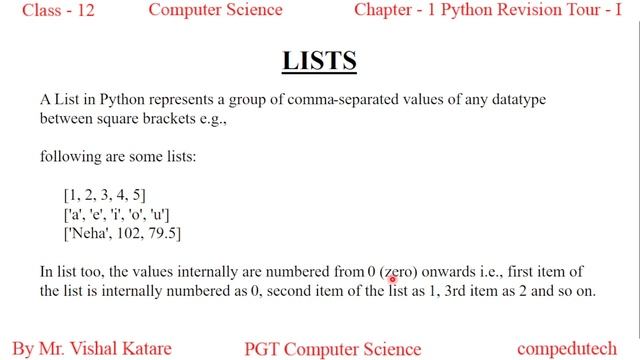 Data Types in Python | Class-12 | Computer Science | Chapter - 1 | By Compedutech смотреть онлайн