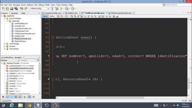 Modificar datos en javafx смотреть онлайн