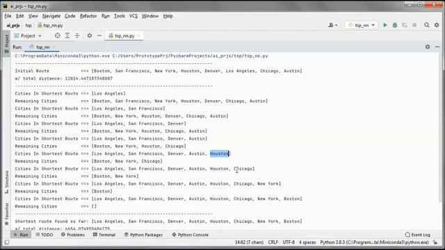 Traveling Salesman Problem (TSP) + Python + Nearest Neighbor (public version) смотреть онлайн