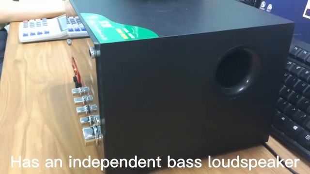 SOAIY SA-335 2.1 Subwoofer Multimedia Karaoke Speaker смотреть онлайн