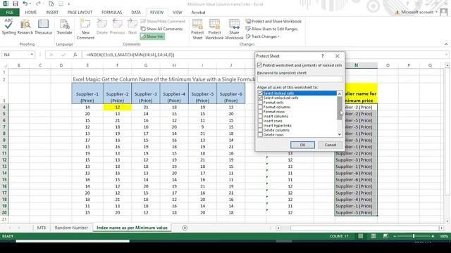 How to Protect & Unprotect Excel Sheet? смотреть онлайн