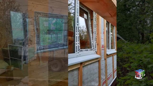 2D. Утепленная каркасная веранда к дачному дому. смотреть онлайн