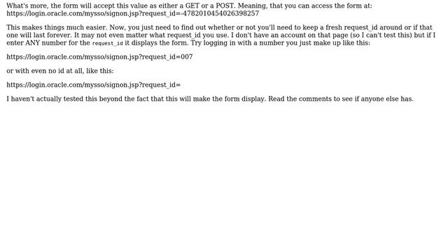 Why can't I go directly to the Oracle sign on page? (4 Solutions!!) смотреть онлайн