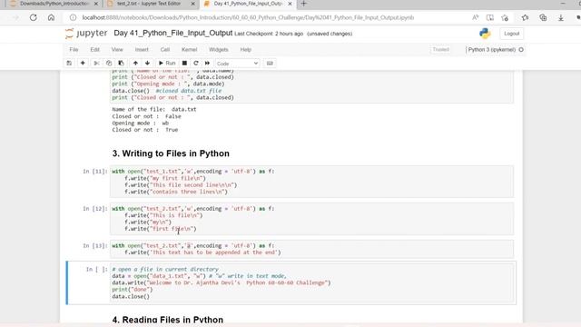 Day 41 Python File Input Output смотреть онлайн
