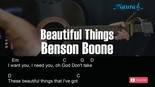Benson Boone - Beautiful Things Guitar Chords Lyrics