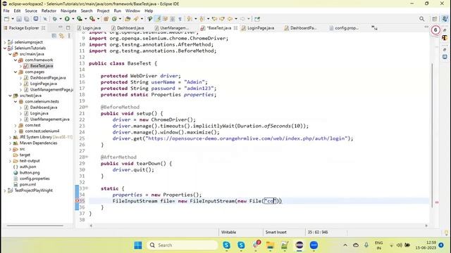 Part 3 || Configuration Environment details || Selenium automation framework смотреть онлайн