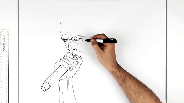 How To Draw Xxxtentacion (live) | Step By Step | смотреть онлайн