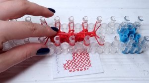 НОВОГОДНИЙ САПОГ из резинок на станке. Фреска из резинок