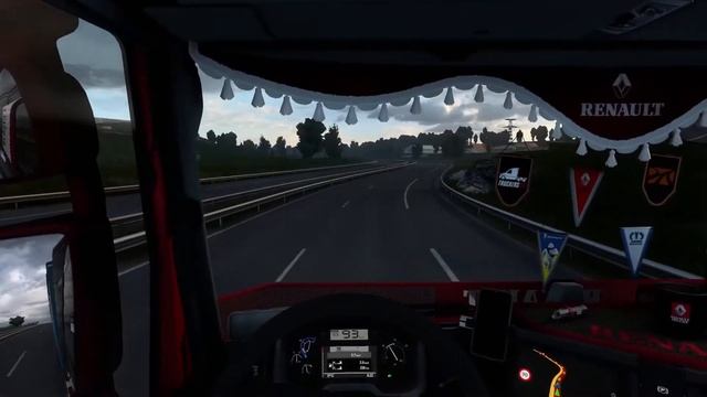 ETS2 (1.44). Multiplayer. Paris - Calais (France). Renault T Range Evolution; TruckersMP, simu1. смотреть онлайн