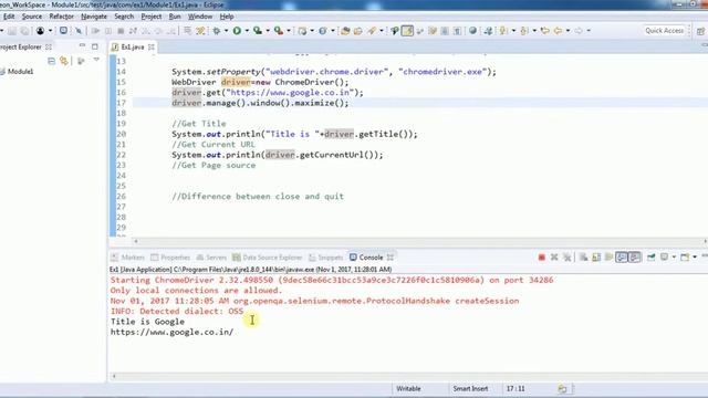 Browser commands Selenium webdriver with java Tutorials смотреть онлайн