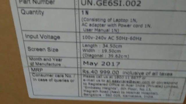 Unboxing of acer i5 7th gen, 8gb,acer aspire e15 e5-575 review india (UNBOXING IN INDIA) смотреть онлайн