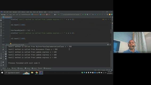 2023 Java Training Session 41 Single Abstract Method Implement via Class Anonymous Lambda Expressio смотреть онлайн