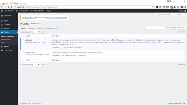 Cómo gestionar los plugins en Wordpress multisite o multisitio смотреть онлайн