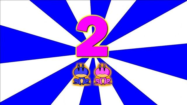Five Little Frogs Sitting on a Log | Learning Numbers | Cartoon Animation| Nursery Rhyme смотреть онлайн