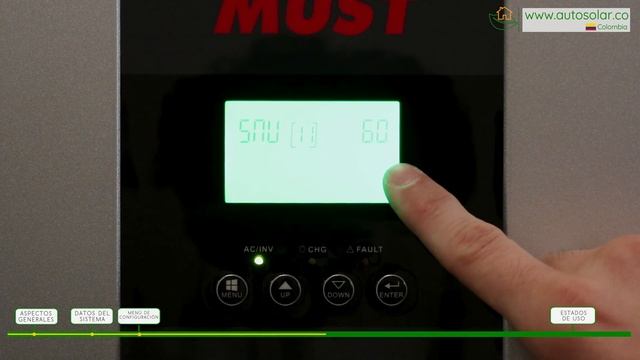 Inversor Must Solar 5000W 48V | Pantalla, opciones de uso y configuración. Nuevo modelo. смотреть онлайн