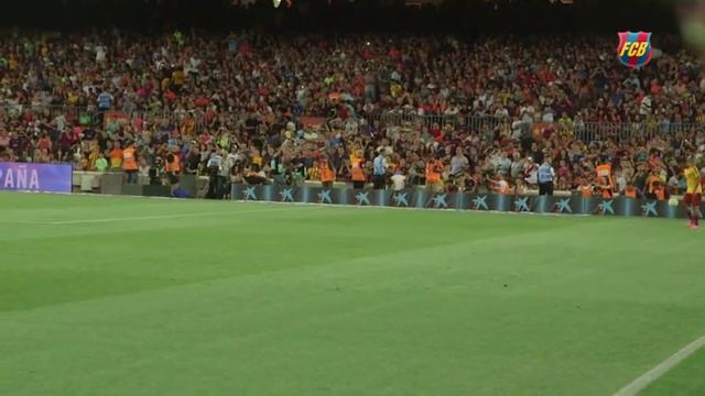 Leo Messi's return to Camp Nou 2015-16 season смотреть онлайн