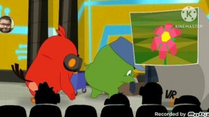 Brian the Minions watch angry birds maker space