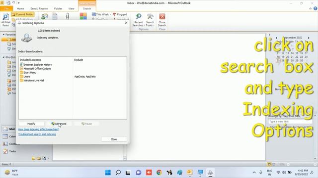 Outlook Search Problem Solve in Windows 11 in a single Click смотреть онлайн