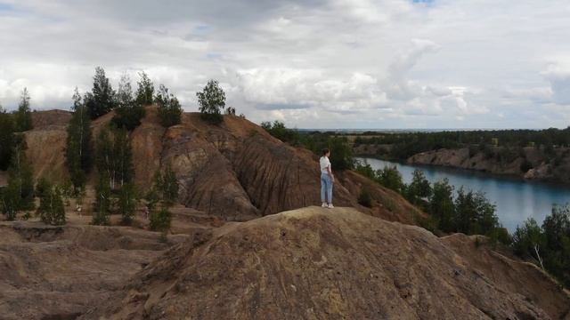 Кондуки, Тульская область. Голубые озера в заброшенном карьере. смотреть онлайн