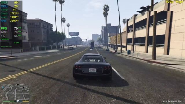 GT 1030 | GTA 5 / V - 1080p, 900p, 720p - High Settings смотреть онлайн