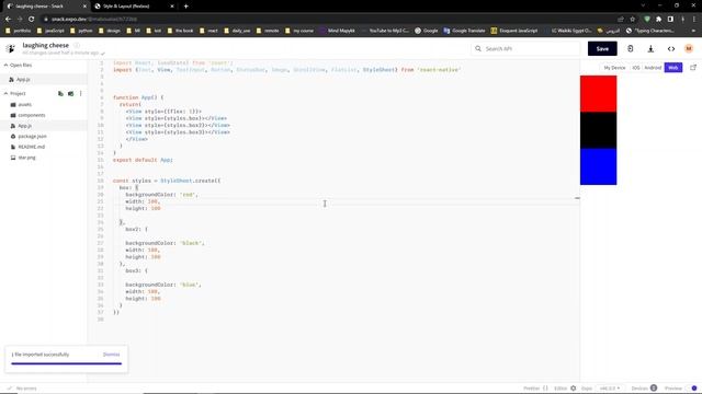 React Native - 23.flexbox Layout 1 смотреть онлайн