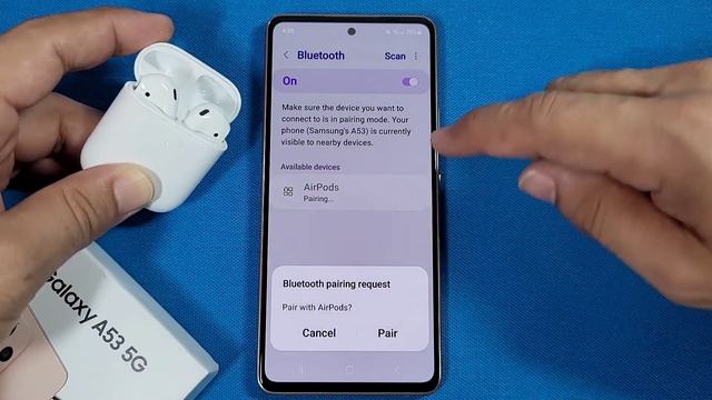How to view airpods battery on Samsung android | pairing mode смотреть онлайн