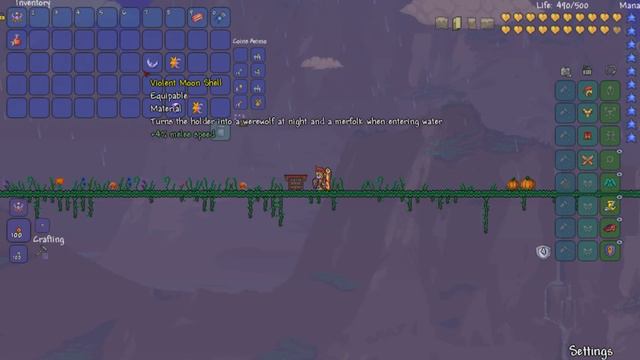 Terraria 1.3 Equipables Guide!: CELESTIAL SHELL! WEREWOLF MERFOLK COMBINED