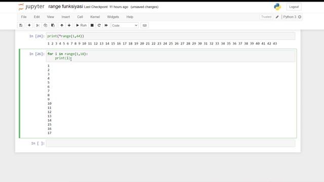 Python Dərsləri#18-Range Funksiyası смотреть онлайн