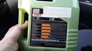 Масло Ликви Моли молиген 5w30, Liqui Moly Molygen, залил в свой приус 20
