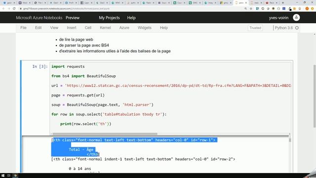 Parser un site web avec BS4 смотреть онлайн