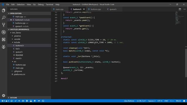 ESP8266 обработка кнопок с помощью прерываний смотреть онлайн