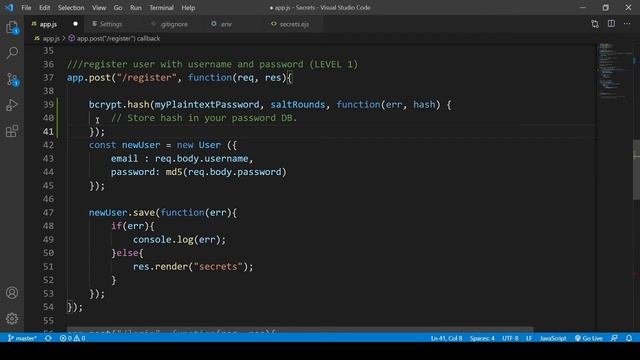 Security level 4 || Salting and Hashing password with bcrypt. || in Hindi. смотреть онлайн