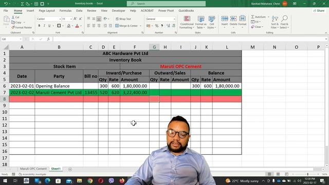 MS Excel Inventory book with the weighted average method along with conditional formatting in Nepal смотреть онлайн