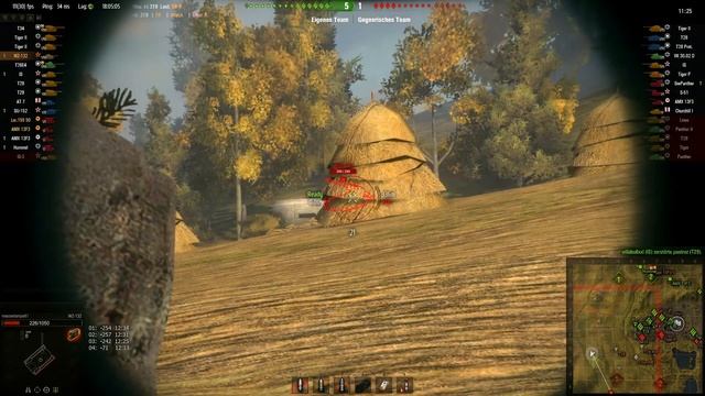 World of Tanks Replay - WZ-132 Ace Tanker смотреть онлайн