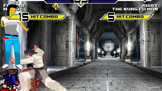 Franko and Super Mario vs Rigby and The Kung Fu Man MUGEN BATTLE смотреть онлайн