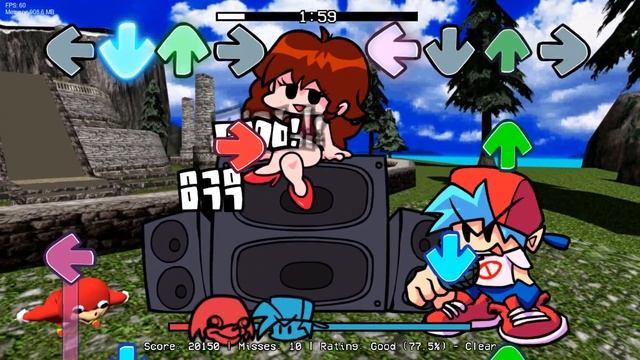 fnf knckles mod! смотреть онлайн