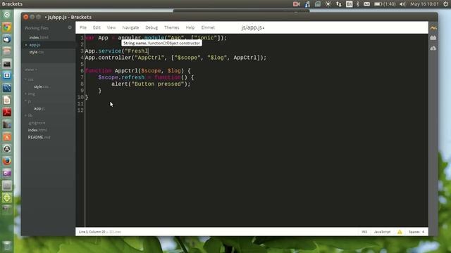 Creating a simple hybrid app with AngularJS, Ionic and Cordova смотреть онлайн