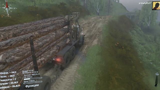SpinTires прохождение карты горная местность часть №3 смотреть онлайн