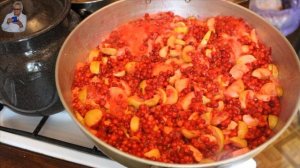 Варенье из брусники с яблоками.Я сварила его так!