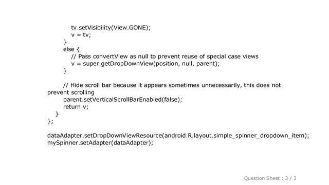 Android : How to hide one item in an Android Spinner смотреть онлайн