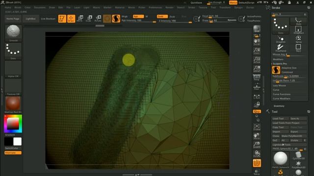 Zbrush 2019 как работать с  Sculptris Pro