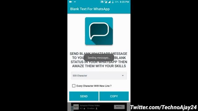 How to Send Blank Empty Message on WhatsApp | Cool New WhatsApp Tricks 2017 смотреть онлайн