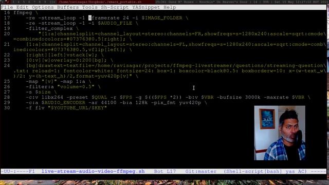 ffmpeg - Live Streaming, No OBS, Linux, Dynamic Text and Audio Visualisation смотреть онлайн