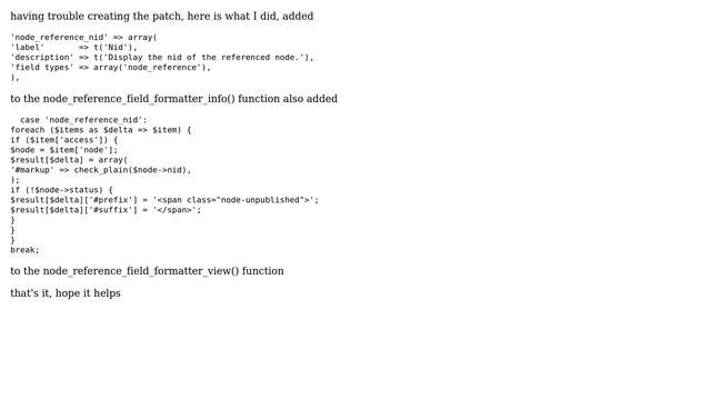 Drupal: Drupal 7 node reference field formatter for nid (2 Solutions!!) смотреть онлайн
