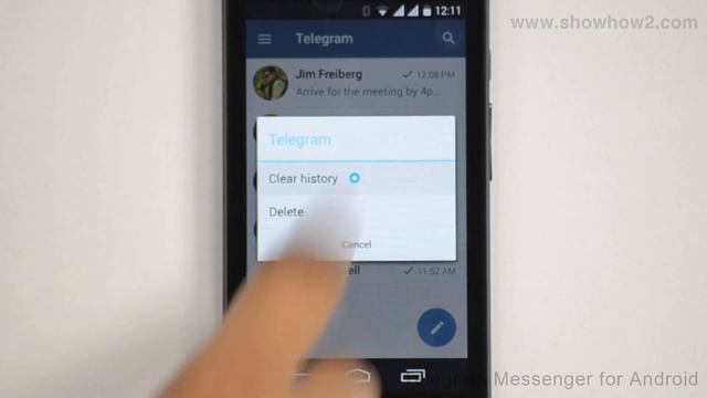 Telegram Messenger For Android - How To Clear Chat History Of A Particular Conversation смотреть онлайн