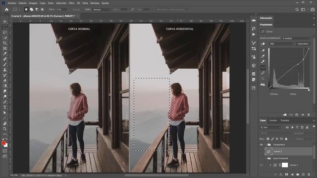 La curva horizontal: ¿Cuento chino o recurso útil? (Photoshop) смотреть онлайн