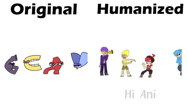 Alphabet Lore Vs Humanized Alphabet Lore (by Hi Ani) Comparison Pt. 1