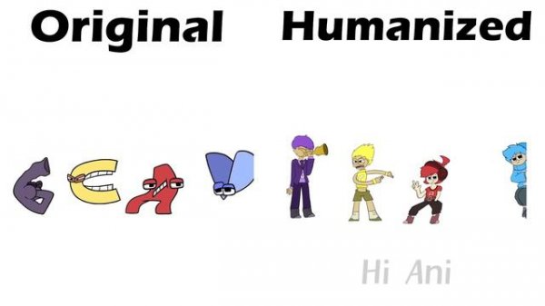 Alphabet Lore vs Humanized Alphabet Lore (by Hi Ani) Comparison Pt. 1