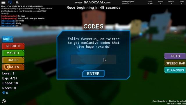 Roblox Speed Simulator 2 [8 CODES] !! смотреть онлайн