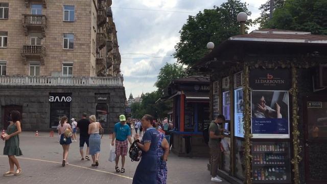 4K Kyiv, Khreschatyk Street Walking Tour Europe Kyiv Ukraine #kyiv #ukraine